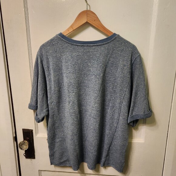 Toad & Co Women's L blue knit top - Picture 7 of 7